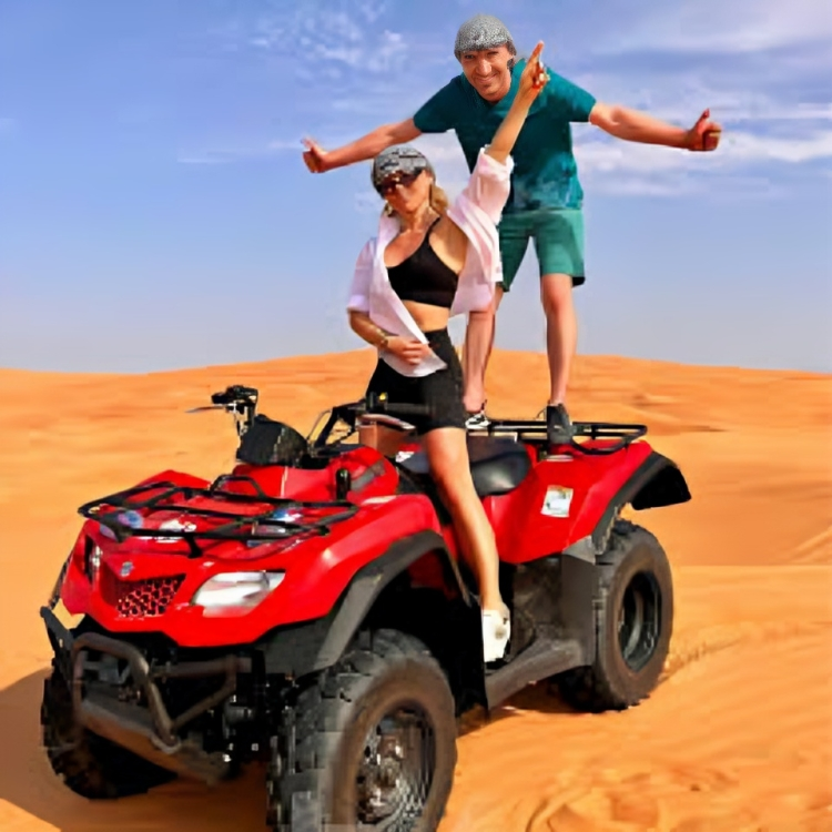 Thrilling quad biking adventure in Dubai dunes