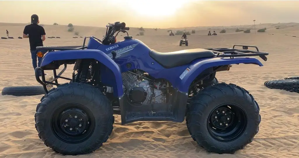 quad bike double yamaha grizzly 350cc